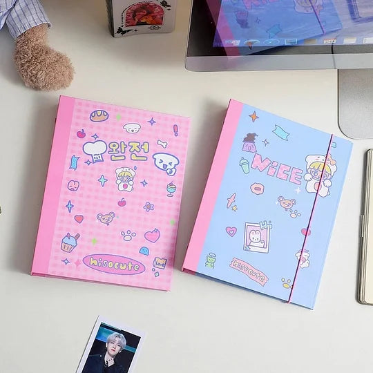 A5 Blue / Pink Binder