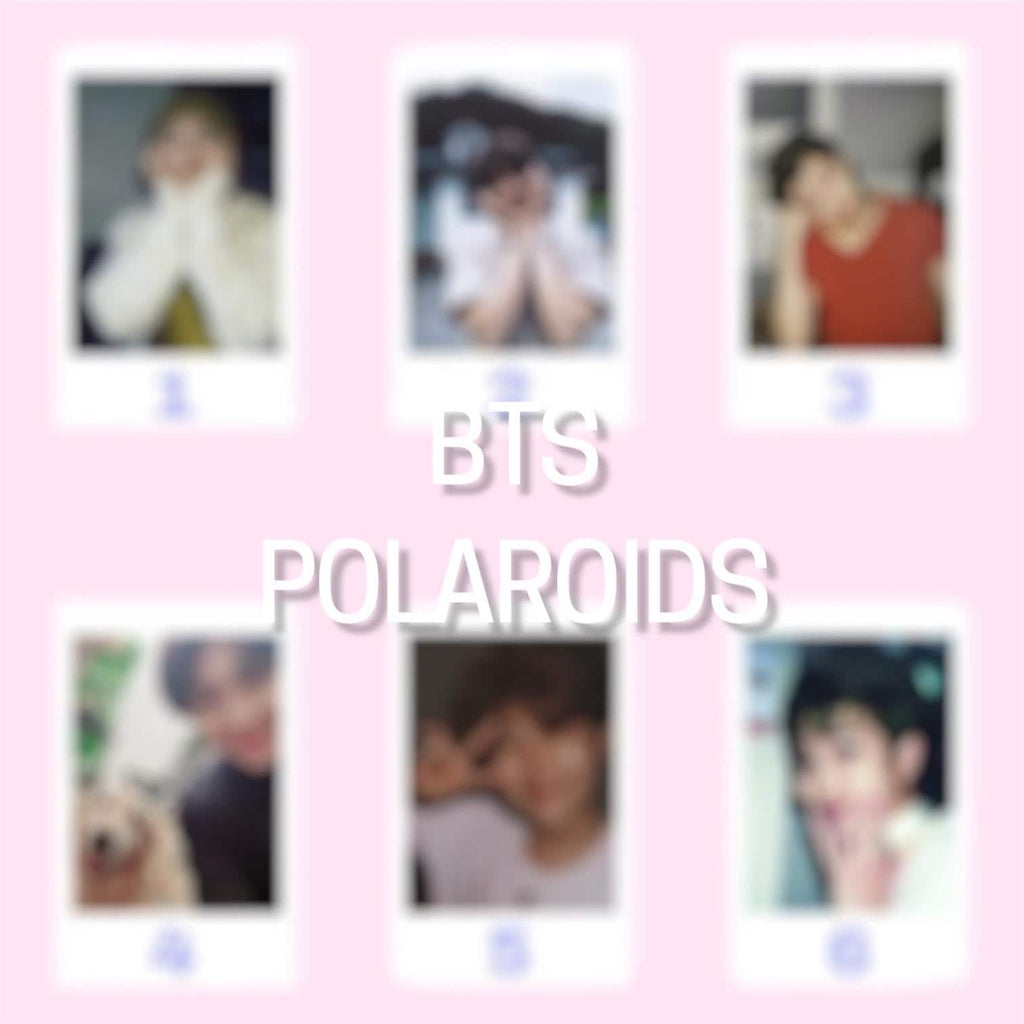 BTS polaroids / Bf material polaroids