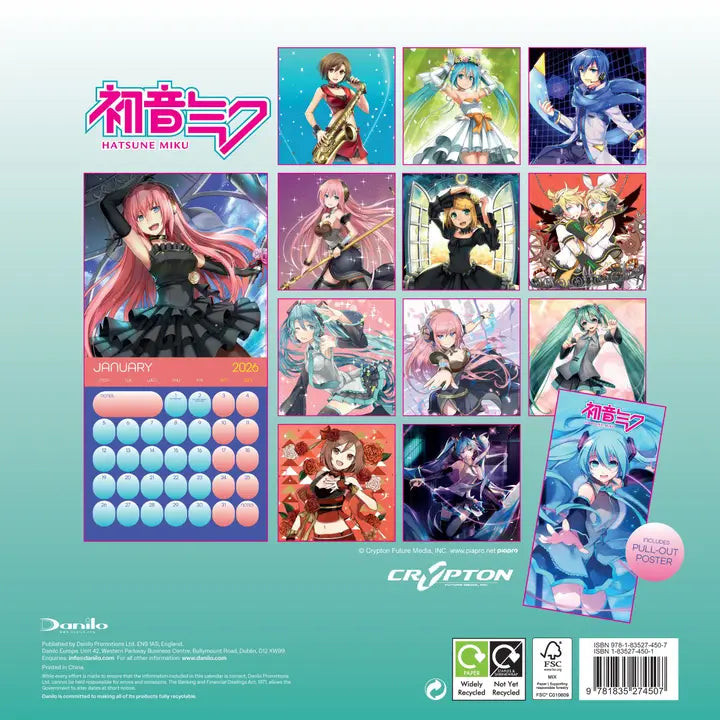 Hatsune Miku Calendar 2026