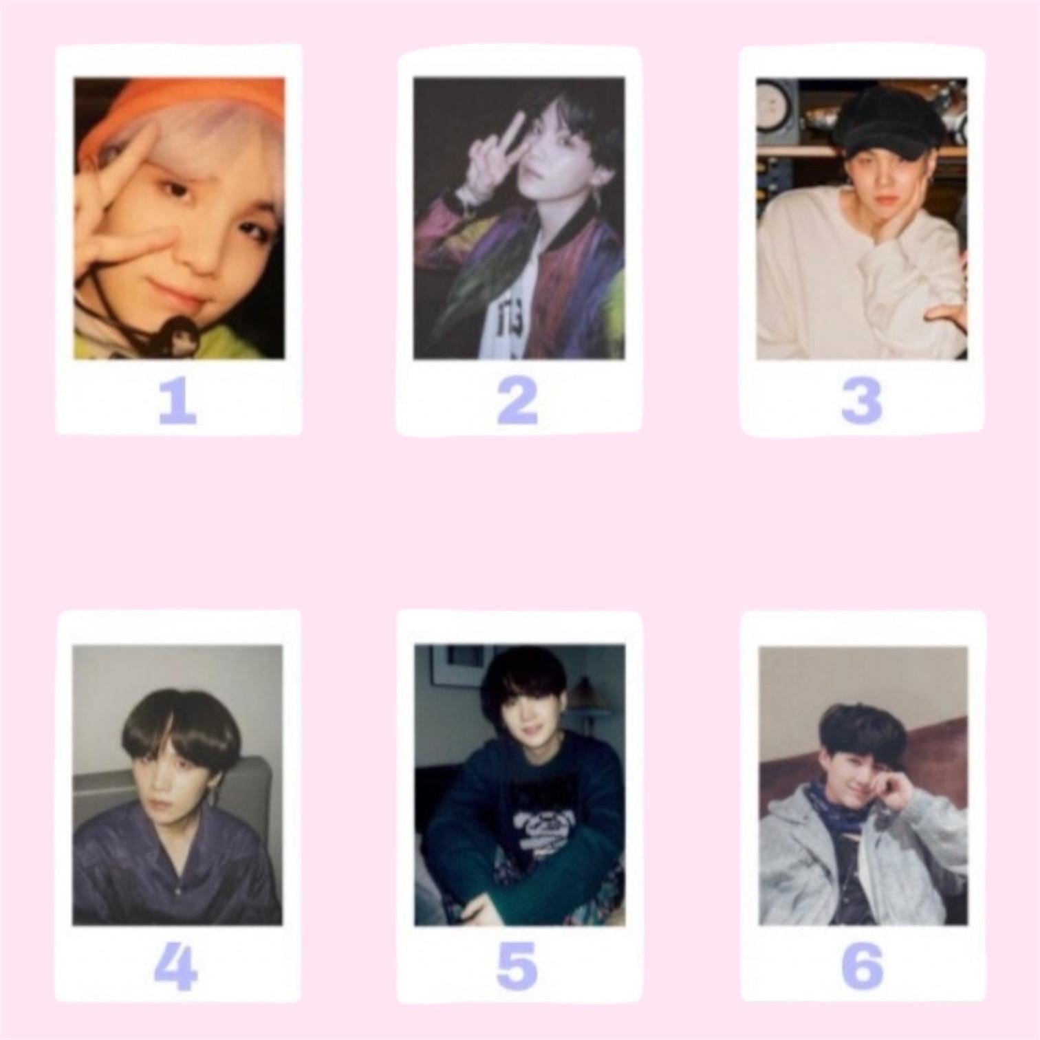 BTS polaroids / Bf material polaroids