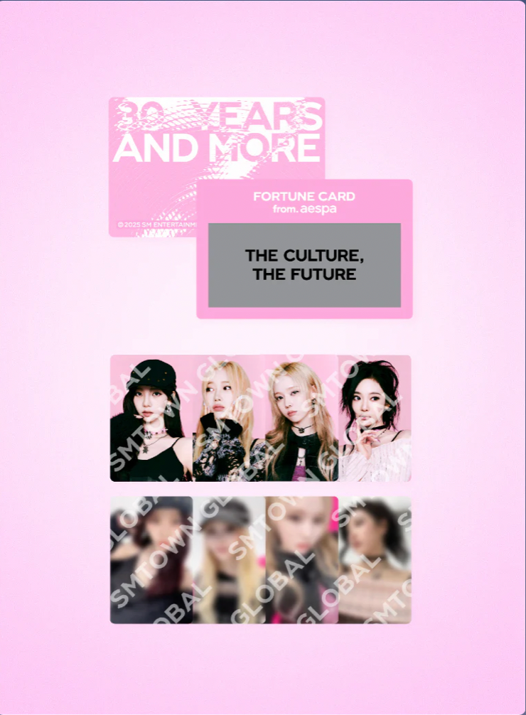 FORTUNE SCRATCH CARD SET - SMTOWN LIVE 2025 MD