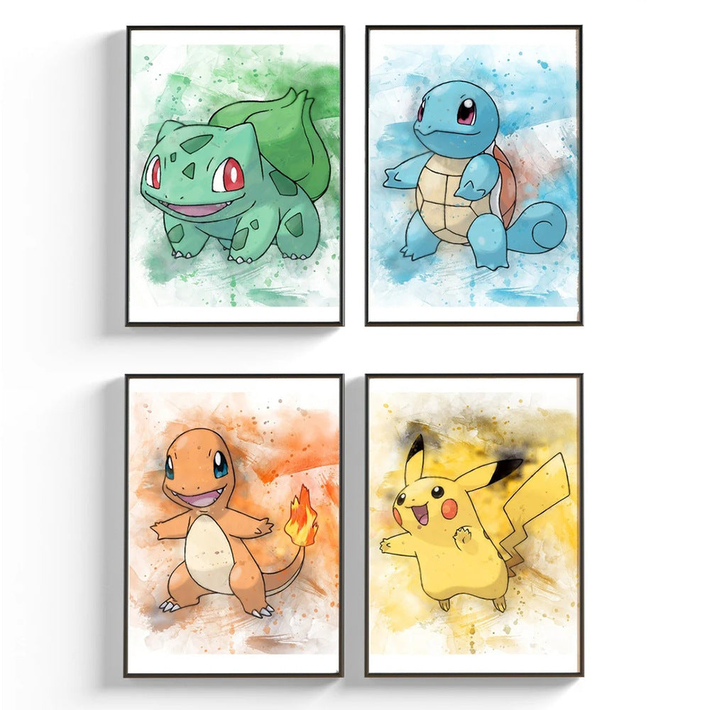 Pokemon - Watercolour painting Canvas