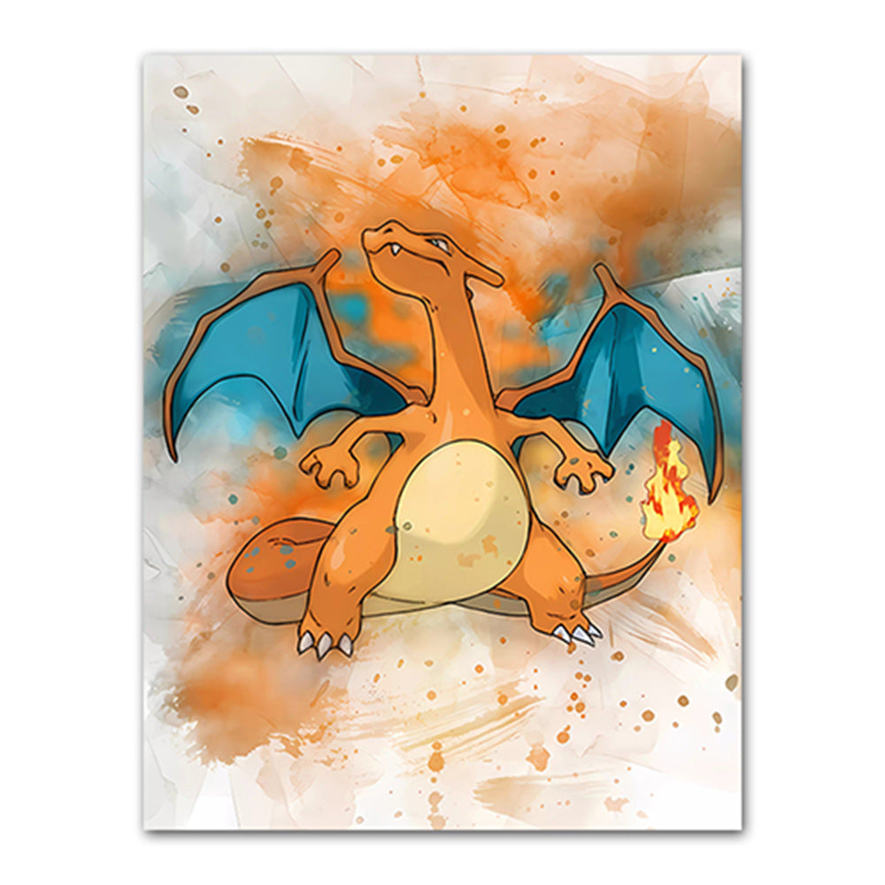 Amazon cartoon anime poster pokemon pokemon pikachu watercolor art children's decorative painting