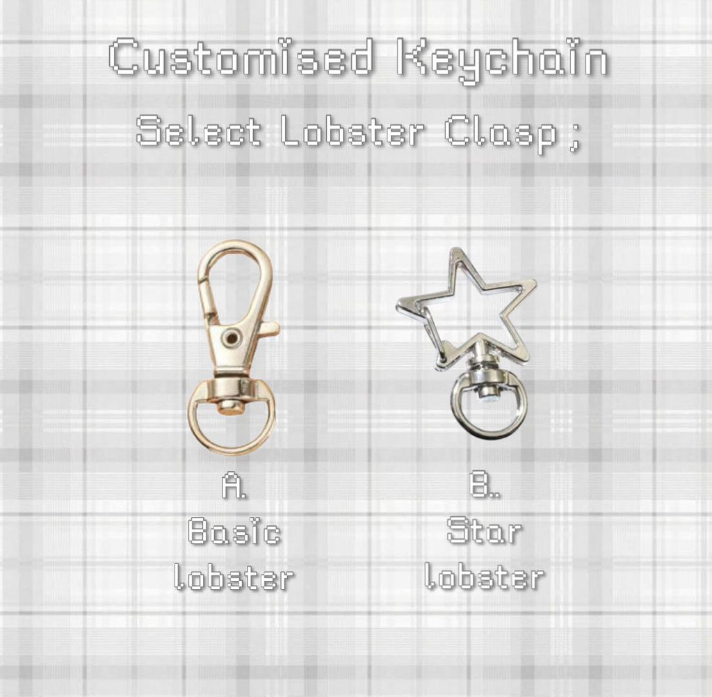 Customised Black Keychain with name