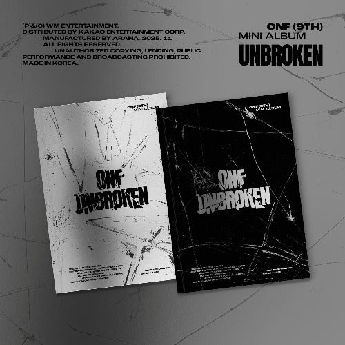 ONF - UNBROKEN (9th Mini Album) (SILENCED VER. / NO RETREAT VER.)